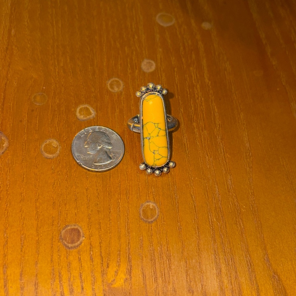 Yellow adjustable ring